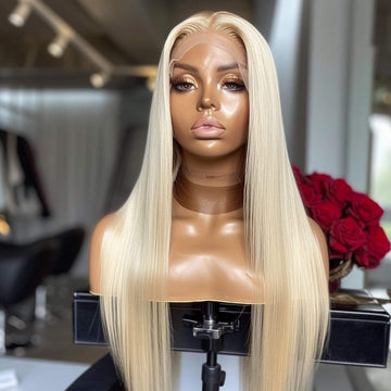 13x4, 13x6 Blonde Straight HD Lace Frontal Wig - 100% Human Hair