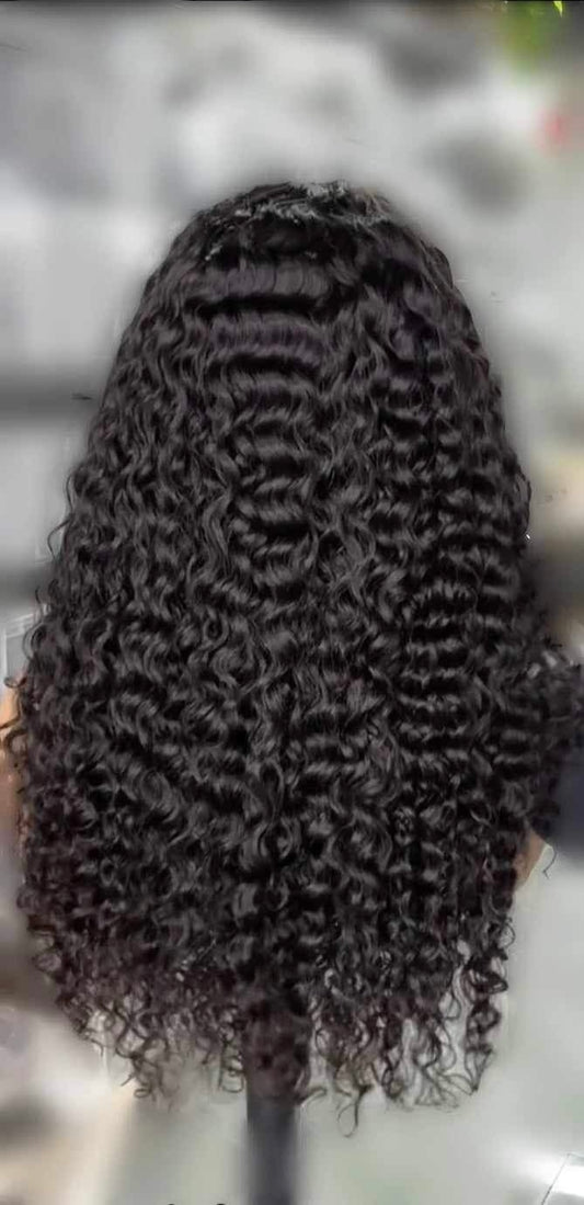 5x5 Closure HD Lace  Italian curl Glueless Wig - 100% Human Hair
