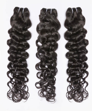 Virgin Human Hair Bundles, 3 pcs curly